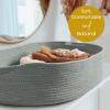 imageBaby Changing Basket for Baby Dresser Moses Basket for Babies Cotton Rope Diaper Changing Basket Unisex Baby Moses Basket Foam Diaper Changing Pad for Dresser Changing Table Topper for DresserLily Green