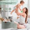 imagePeraBella Baby Diaper Caddy Organizer for Changing Table Baby Storage Basket for Diapers and Baby Wipes Gift for Baby Shower Car Caddy Organizer Nursery Diaper Organizer Portable Diaper Storage