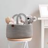 imagePeraBella Diaper Caddy Organizer 2in1 Design Maximum Versatility Neutral Color Cool Gray Diaper Changing Product