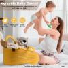 imagePeraBella Diaper Caddy Organizer for Changing Table Cotton Rope Basket for Boys Nursery Portable Diaper Storage  2 PCS Set