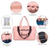 imagePeraBella Extra Large Pink Handwritten Tote Bag for Hospital Mom Diaper Bag Maternity Bag for Labor and Delivery Essentials New Moms