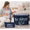 imagePeraBella Mommy Bag for Hospital Mom Bag Diaper Bag Tote Mommy Hospital Bag Maternity Bag for Hospital Baby Shower Momma Diaper Bag  Blue