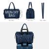 imagePeraBella Mommy Bag for Hospital Mom Bag Diaper Bag Tote Mommy Hospital Bag Maternity Bag for Hospital Baby Shower Momma Diaper Bag  Blue