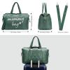 imagePeraBella Mommy Bag for Hospital Mommy Hospital Bags for Labor and Delivery Mom Bag Baby Bag  Maternity Bag for Hospital Momma Diaper Bag  Green