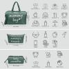 imagePeraBella Mommy Bag for Hospital Mommy Hospital Bags for Labor and Delivery Mom Bag Baby Bag  Maternity Bag for Hospital Momma Diaper Bag  Green