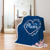 imagePeraBella Throw Blanket Sherpa BlanketBlue Mom Blanket