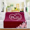 imagePeraBella Throw Blanket Sherpa BlanketRed Mom Blanket