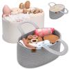 imagePeraBella Diaper Caddy Organizer 2in1 Design Maximum Versatility Neutral Color Cool Gray Diaper Changing Product