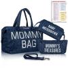 imagePeraBella Mommy Bag for Hospital Mom Bag Diaper Bag Tote Mommy Hospital Bag Maternity Bag for Hospital Baby Shower Momma Diaper Bag  Blue