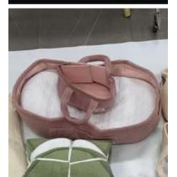 imageBaby Changing Basket for Baby Dresser Moses Basket for Babies Cotton Rope Diaper Changing Basket Unisex Baby Moses Basket Foam Diaper Changing Pad for Dresser Changing Table Topper for DresserCozy Teddy Pink