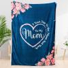 imageMothers Day Blanket Gifts for Mom from Daughter Son Mothers Day Mom Birthday Gifts Gift for Grandma Aunt Wife Daughter Soft Throw Sherpa BlanketBlue Mom Blanket