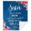 imageSister Birthday Gifts from Sister Best Gifts for Sisters for Christmas from Sisters Cool Sisters Gifts from Sister Sherpa Throw Sister Blanket Best Sister Ever Gifts for Sister from Brother