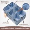 imagePeraBella Baby Diaper Caddy Organizer with Handle Boy ampamp Girl Shower Gift Basket Portable Diaper Storage Basket Bin for Wipes Newborn Baby Essentials Registry Search Must Haves Car Caddy OrganizerRoyal Blue