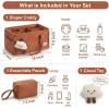 imagePeraBella Baby Diaper Caddy Organizer Baby Basket Shower Gift Portable Changing Table Basket Postpartum Caddy amp Tote Bag Pouch Newborn Boy amp Girl Nursery Essentials Registry Car Diaper OrganizerCinnamon